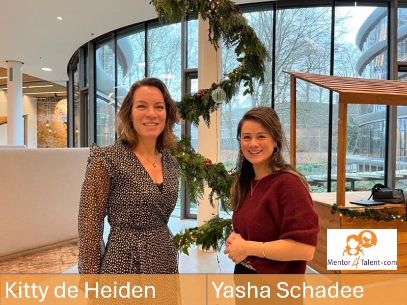 Kitty de Heiden en Yasha Schadee, mentor4talent, mentor en talent